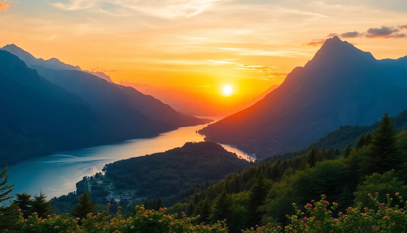 Entdecken Sie beeindruckende leinwandbilder mit lebendigen Landschaften und warmen Farben.