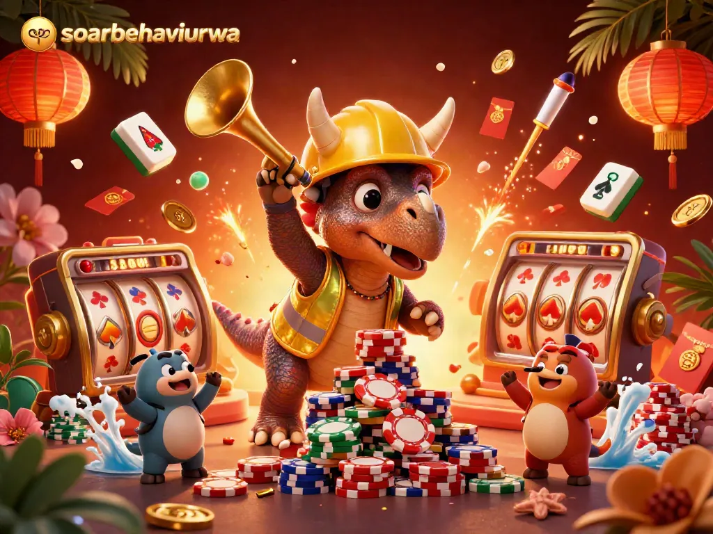 Engaging pulse of the gaming scene in soarbehaviorwa with colorful gambling elements.