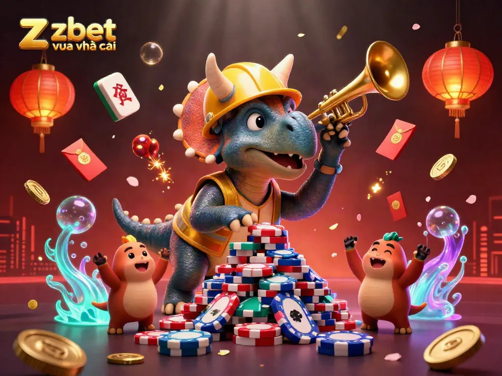 Engage in the excitement of zbet vua nhà cái with a colorful casino-themed illustration showcasing dynamic gaming elements and animated characters.
