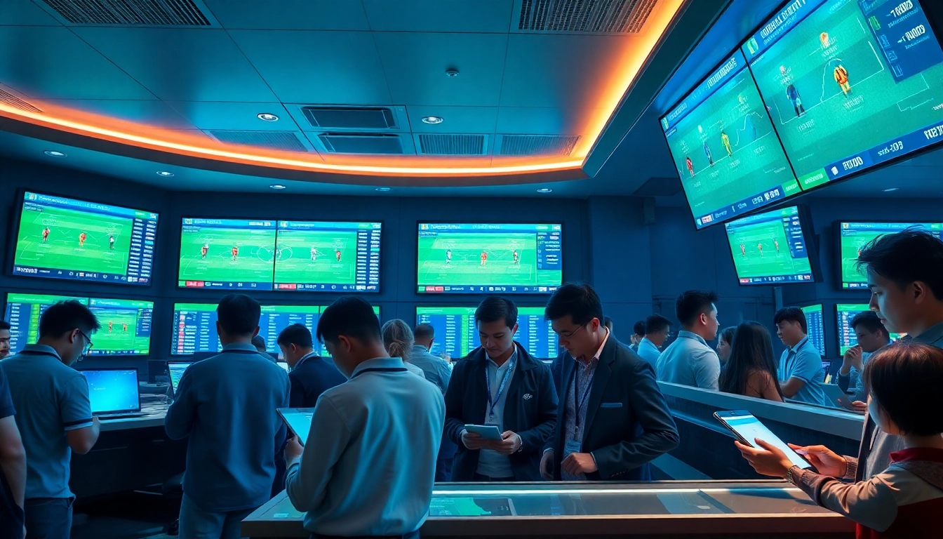 Discover top trang cá cược bóng đá uy tín in a vibrant betting environment.